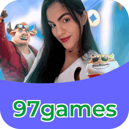 Plataforma 97games mostrando interface moderna, jogos certificados e recursos de segurança licenciados