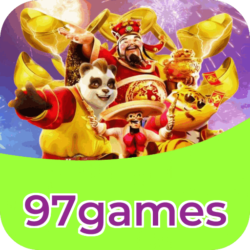 Catálogo slots 97games mostrando top jogos Gates Olympus Sweet Bonanza Fortune Tiger Big Bass volatilidade RTP